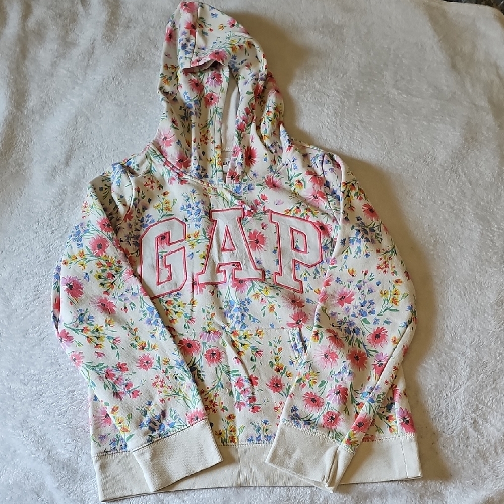 GAP Kids Multicolor Floral Hoodie